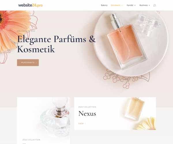 Muster Website Parfüm